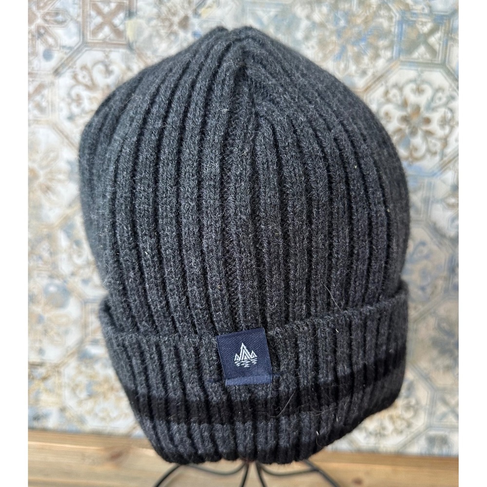Rainforest Ribbed Fleece Lined Beanie Mens OS Grey Excellent